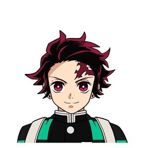 Tanjiro demon slayer sticker